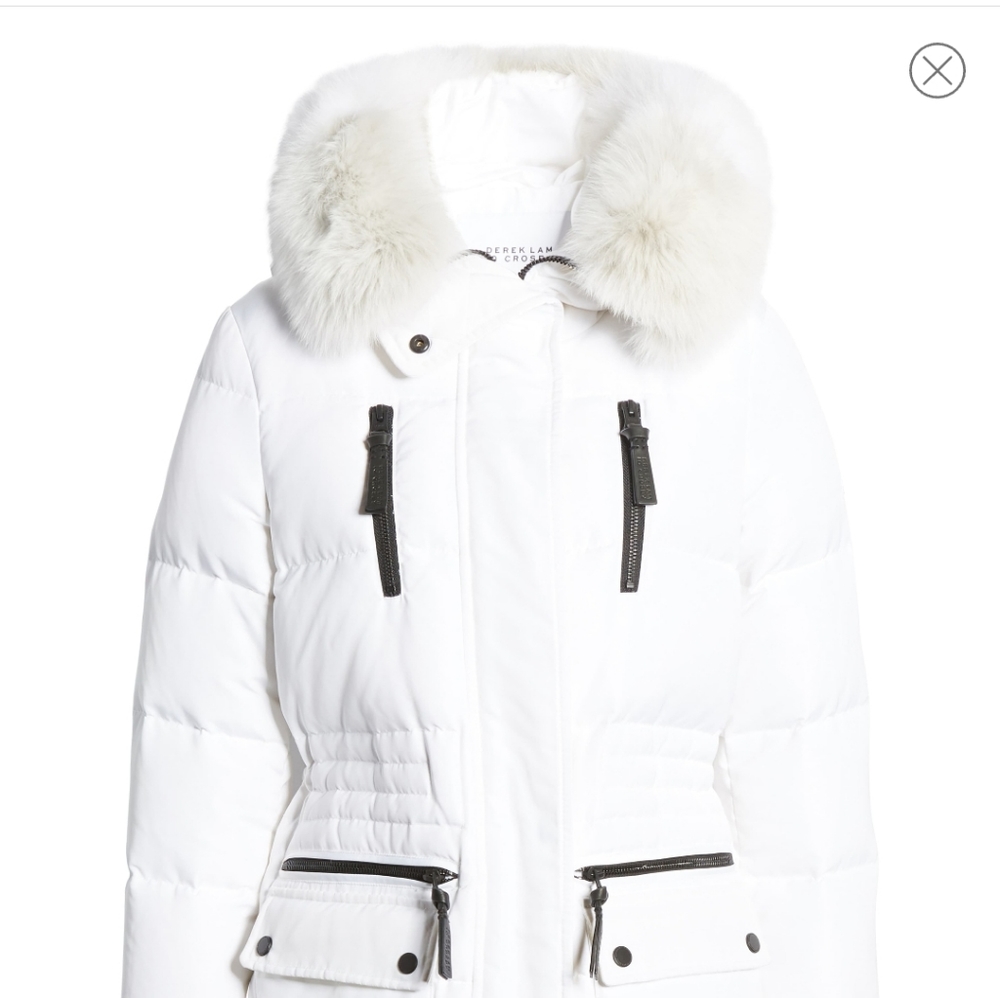 Derek Lam White Winter Coat